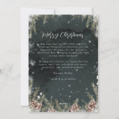 Black and White Photo Christmas Card Feestdagenkaart (Achterkant)