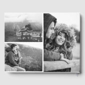 Black and White Photo Collage Wedding Gastenboek (Achterkant)