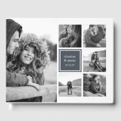 Black and White Photo Collage Wedding Gastenboek (Voorkant)