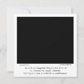 Black and White Photo Engagement Party Kaart (Achterkant)