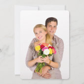 Black and White Photo Engagement Party Uitnodiging (Achterkant)