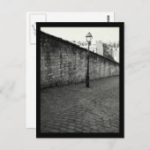 Black and White Photography of Paris Lamp Post Briefkaart (Voorkant / Achterkant)