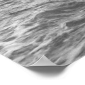 Black and white photography – “Seaside breakers” Poster (Hoek)