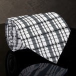 Black and White Plaid Custom Necktie Stropdas<br><div class="desc">A timeless and versatile accessory, this custom necktie features a classic black and white pattern. Perfect for adding a touch of sophistication to any outfit, whether it's for a formal event, a business meeting, or simply to elevate your everyday look. The crisp stripes create a stylish and refined appearance, making...</div>