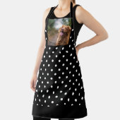 Black and white polka dot Dog pic Schort (Insitu)