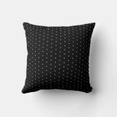 Black and White Polka Dot Pattern Cushion Kussen (Achterkant)