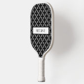 Black and White Polka Dots Pickleball Paddle (Links)