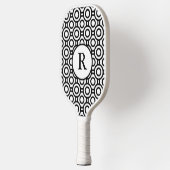 Black and White Polka Dots Pickleball Paddle (Links)