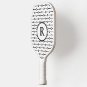 Black and White Polka Dots Pickleball Paddle (Links)