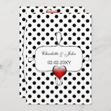 Black and White Polka Dots Wedding