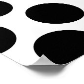 Black and White Polkadot pattern Poster (Hoek)