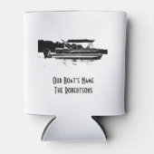 Black and White Pontoon Boat Koelbox Blikjeskoeler (Voorkant)