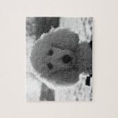 Black and White Poodle Face Puppy Eyes Legpuzzel (Verticaal)