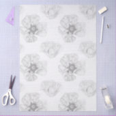 Black and White Poppy Tissuepapier (Craft)