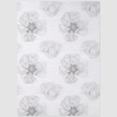 Black and White Poppy Tissuepapier (Voorkant)
