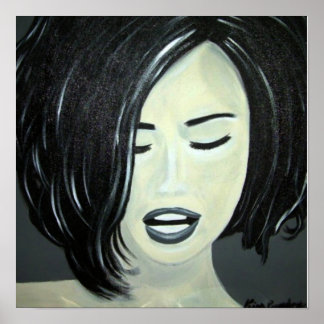 Black and White Poster Smile, Bliss, Truth Kimba