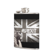 Black and White Proud Lion Union Jack #Brexit Heupfles (Links)