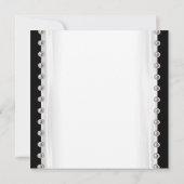 Black and White Quinceanera Uitnodigingen (Achterkant)