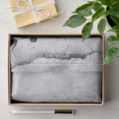 Black and White Rabbit Alice in Wonderland Craft Tissuepapier (Geschenk)