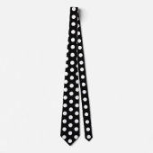 Black and White Racing Silks Polka Dot Derby Day Stropdas (Voorkant)