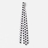Black and White Racing Silks Polka Dot Derby Stropdas (Achterkant)