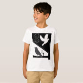 Black and White_Raven and Dove T-shirt (Voorkant volledig)