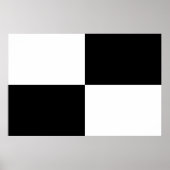 Black and White Rectangles Poster (Voorkant)