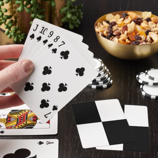 Black and White Rectangles Speelkaarten (Insitu)