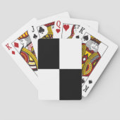 Black and White Rectangles Speelkaarten (Achterkant)