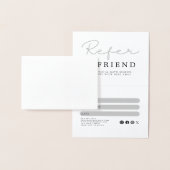 Black and White Referral Card Folie Kaarten (Display)