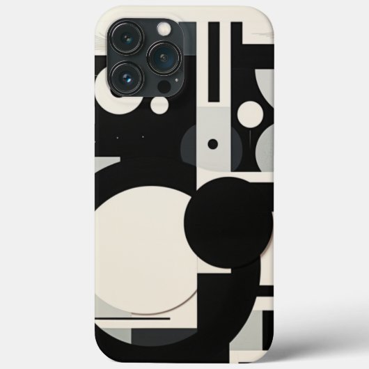 Black and White Retro Iphone case (Achterkant)