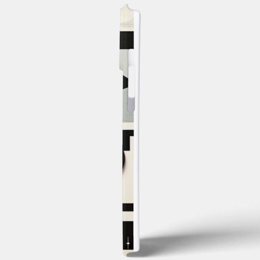 Black and White Retro Iphone case (Achterkant / Links)