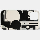 Black and White Retro Iphone case (Achterkant (horizontaal))