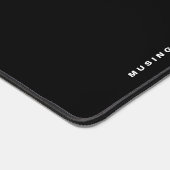 Black and White Retro Typography Personalized Bureaumat (Hoek)