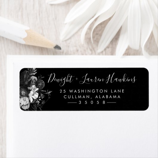 Black and White | Return Address Label (Insitu)