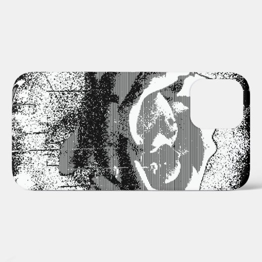 Black and White Rose Fine Art Case-Mate iPhone Case (Achterkant (horizontaal))