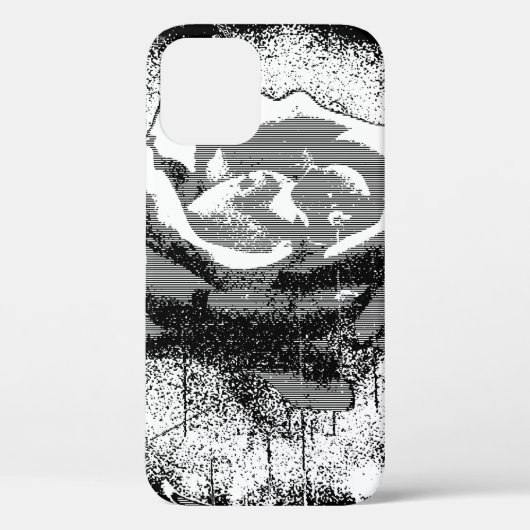 Black and White Rose Fine Art Case-Mate iPhone Case (Achterkant)