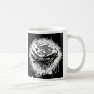 Black and White Rose Fine Art Koffiemok