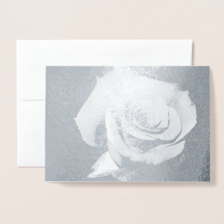 Black and White ROSE Folie Kaart