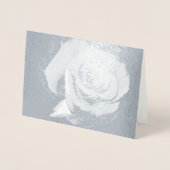 Black and White ROSE Folie Kaart (Voorkant)