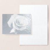 Black and White ROSE Folie Kaart (Display)
