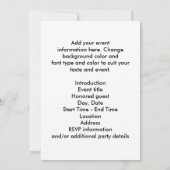 Black and White Rose Verjaardagsfeest Kaart (Achterkant)