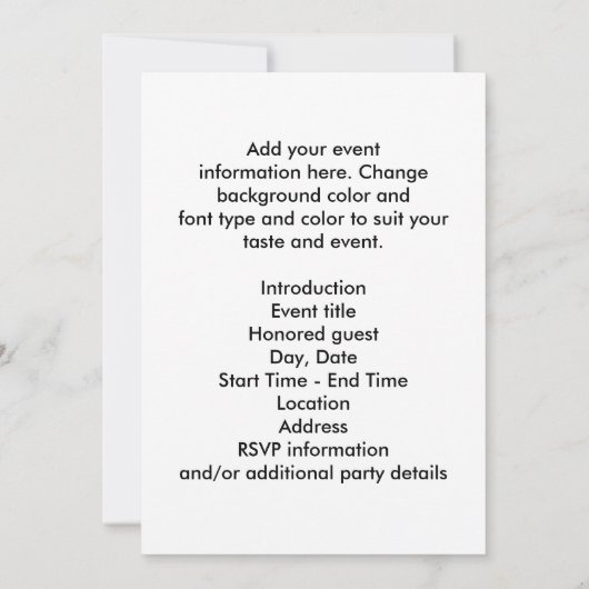 Black and White Rose Verjaardagsfeest Kaart (Achterkant)