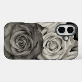 Black and White Roses Case-Mate iPhone Case (Achterkant (horizontaal))