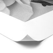 Black and White Roses Pattern Groot Poster (Hoek)