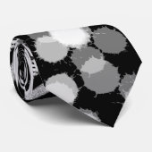 Black and White Runway Mode 2022 geïnspireerde nek Stropdas (Opgerold)