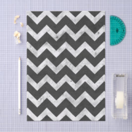 Black and white Rustic Chevron pattern Tissuepapier