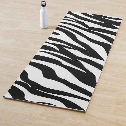 Black and White Safari Zebra Animal Print  Yogamat (In situ)