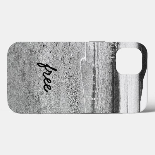Black and White Sand Beach Case-Mate iPhone Case (Achterkant (horizontaal))