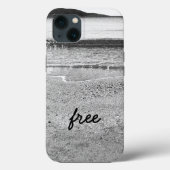 Black and White Sand Beach Case-Mate iPhone Case (Achterkant)